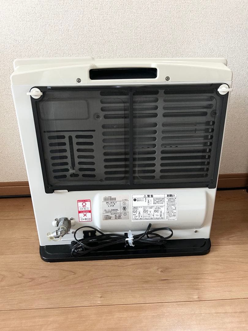 リンナイ LPガス ガスファンヒーターSRC-361E-2 ホース: 5m付属
