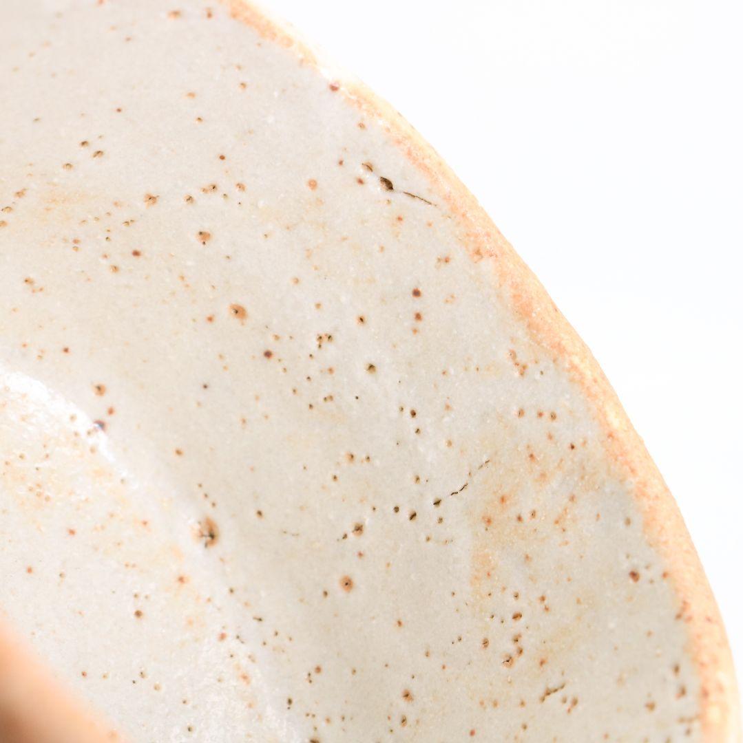 人間国宝 荒川豊蔵作 志野茶碗 共箱　M964