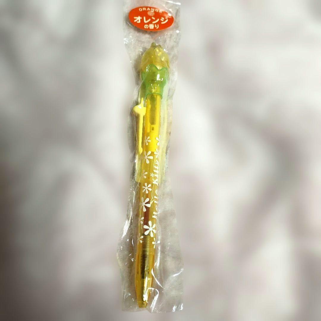サンリオ オレンジボールペン　キティ　フラワー 本体