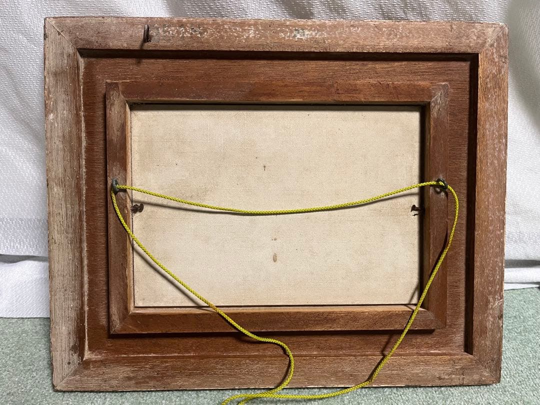 果物の静物 油彩画 木製フレーム付き