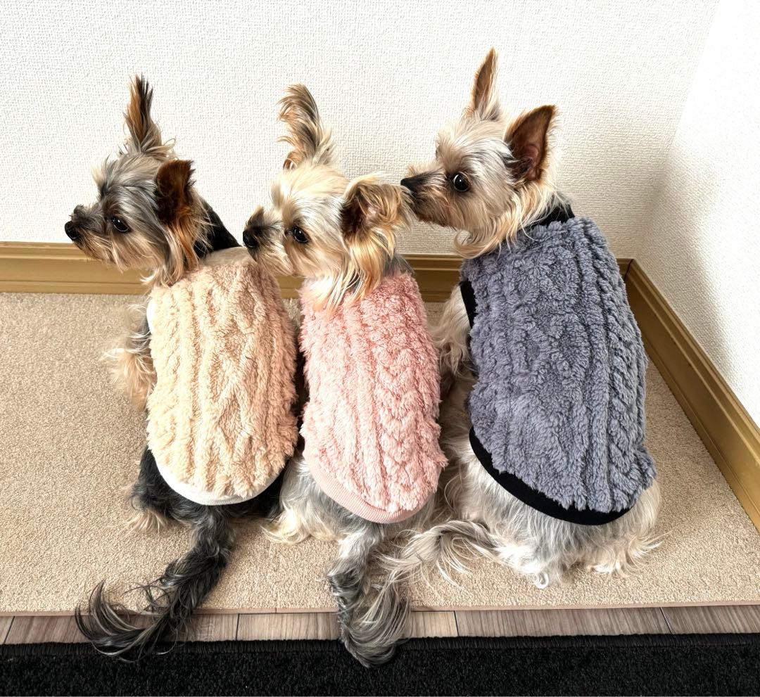 犬服　あったかボアアラン柄タンクトップ　ハンドメイド　☆オーダーページ☆