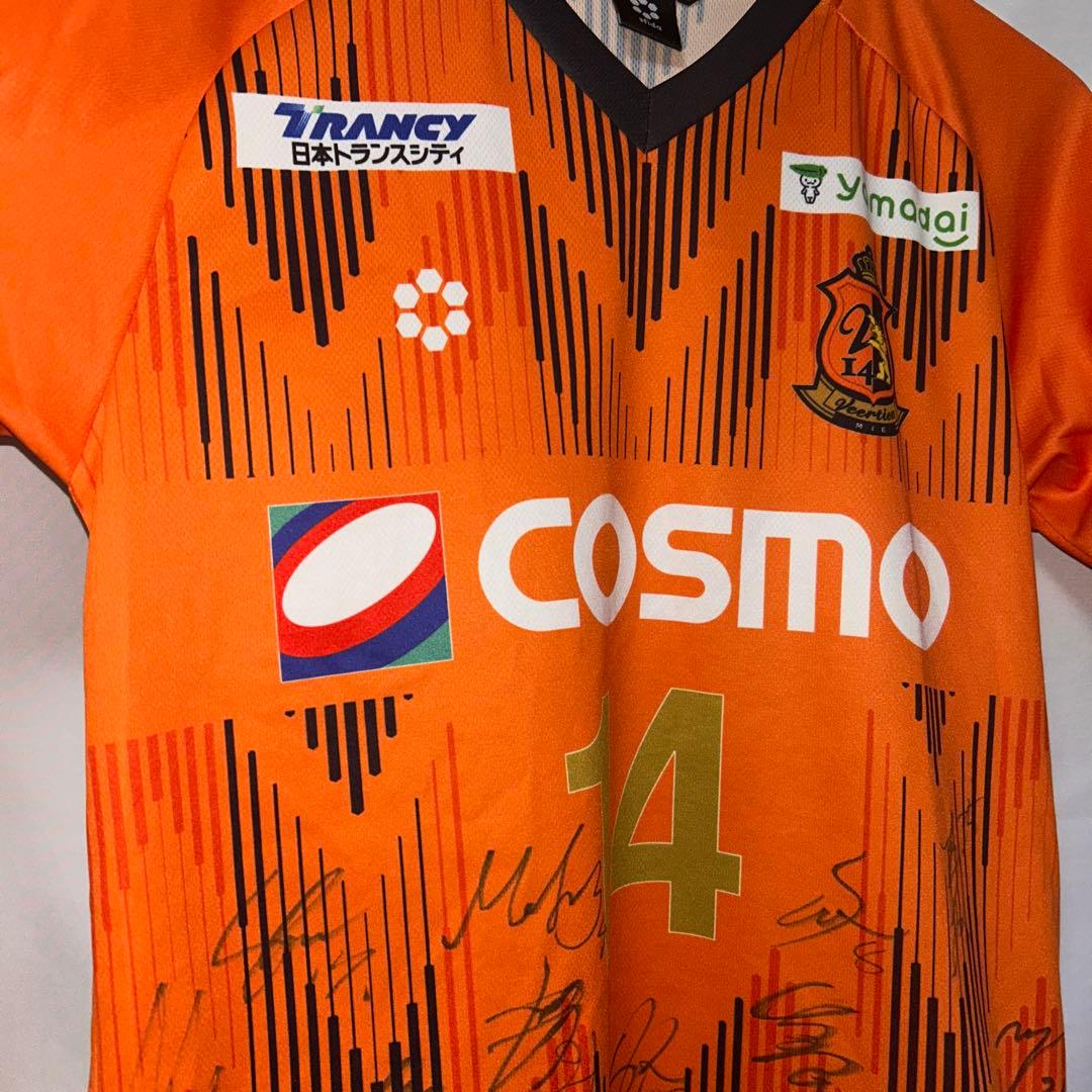 希少　ヴィアティン三重 JFLユニフォーム 選手サイン入り　サイズS