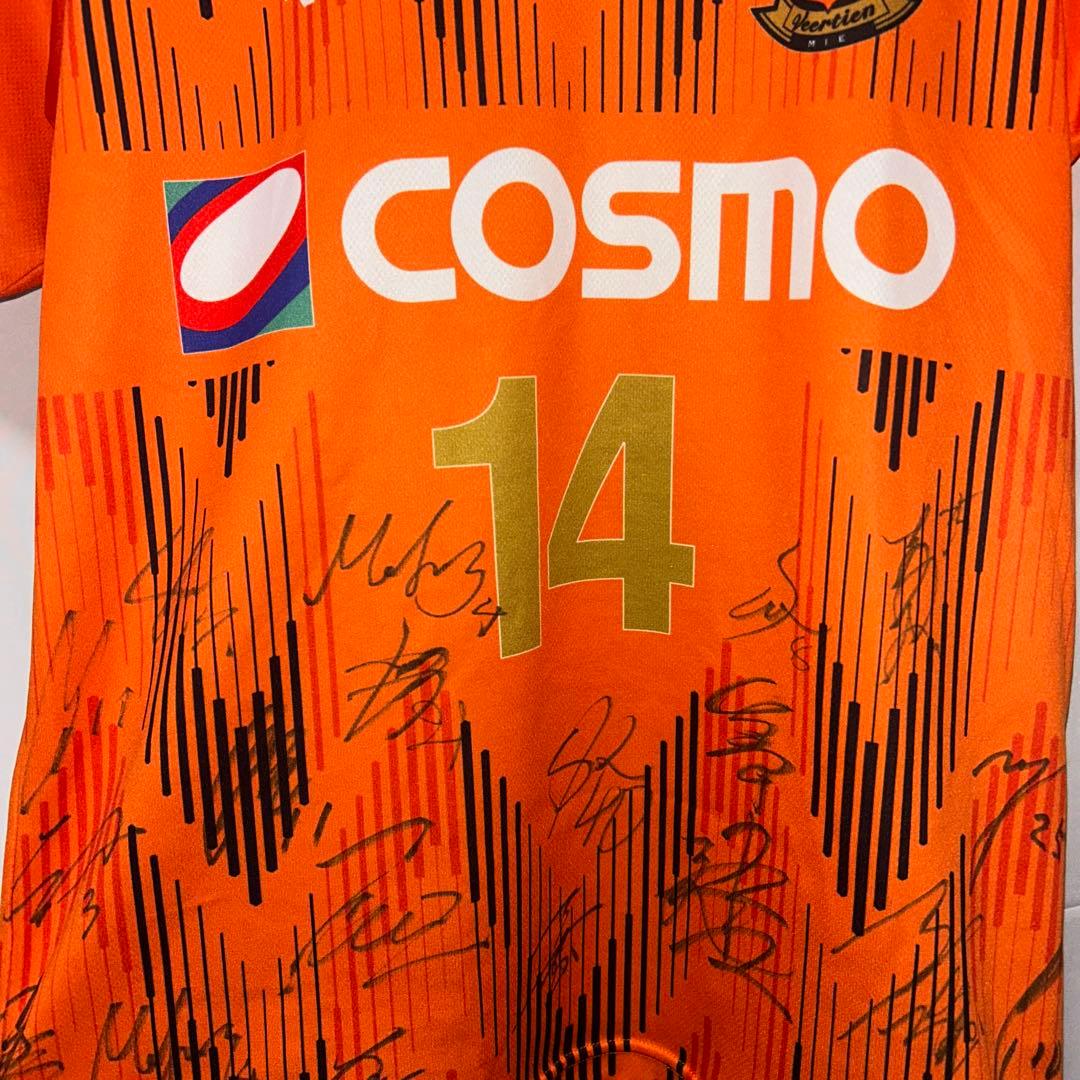 希少　ヴィアティン三重 JFLユニフォーム 選手サイン入り　サイズS