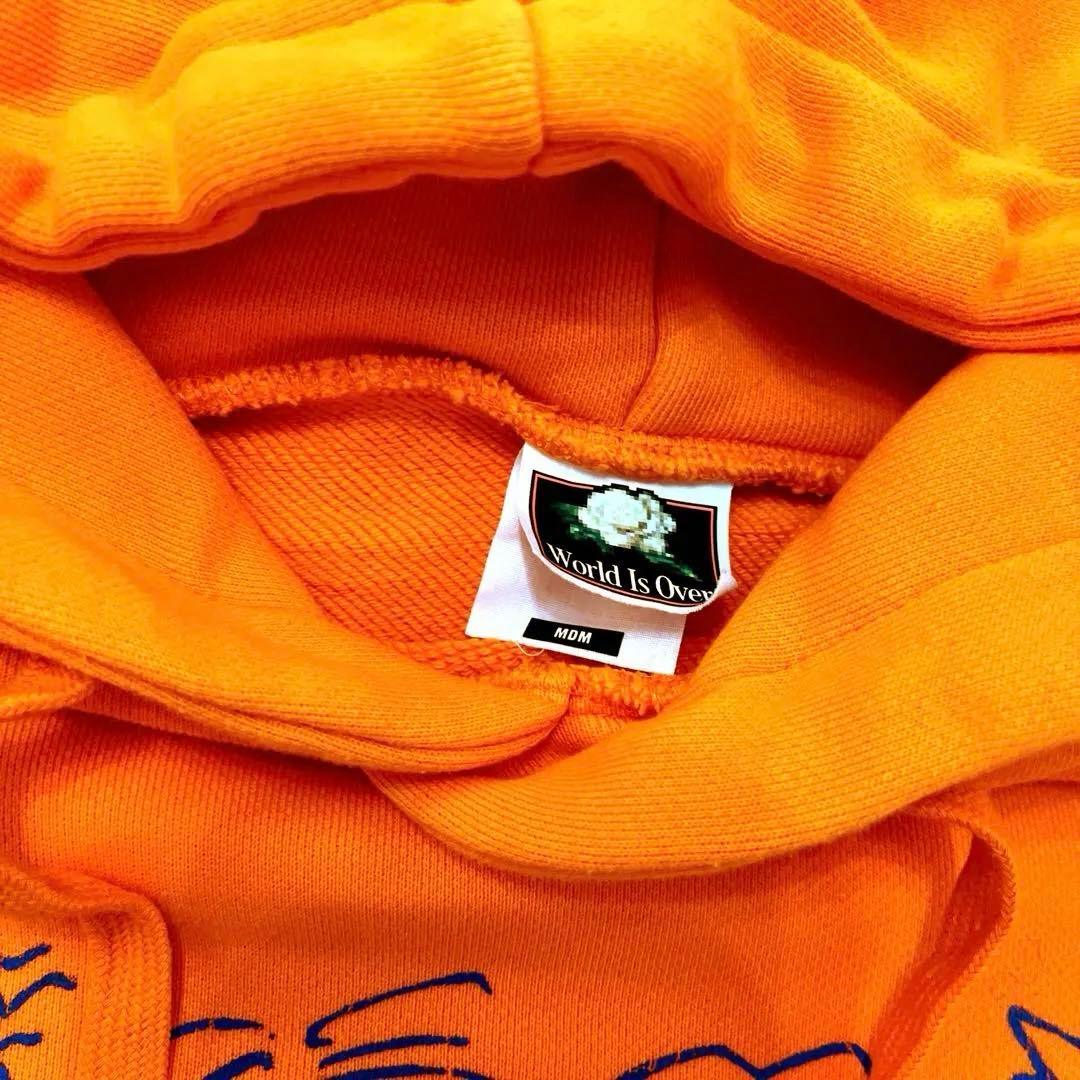 World is Over パーカー　オレンジ　Mサイズ