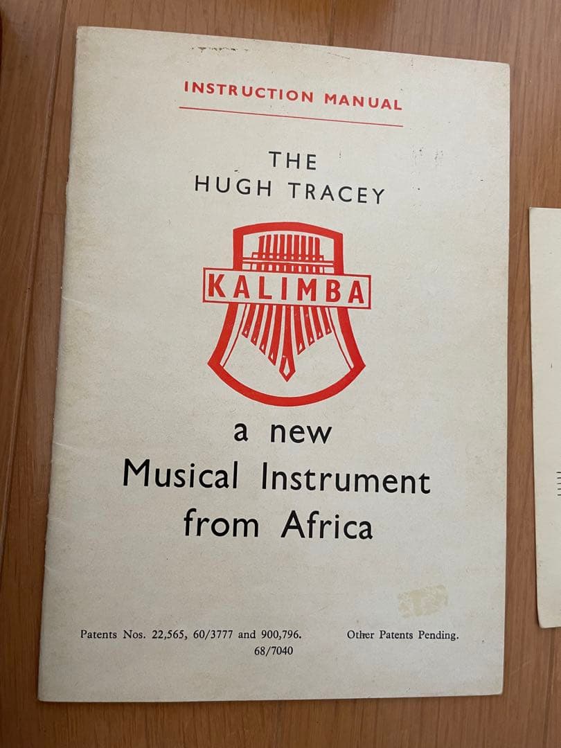 Hugh Tracey Kalimba ヒュートレイシー カリンバ
