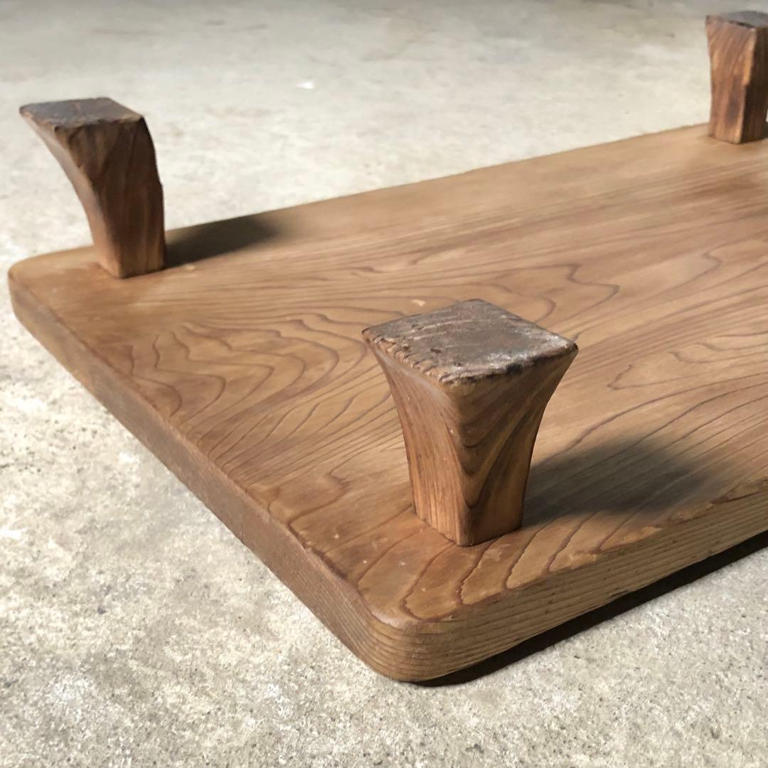 木製ローテーブル 座卓 ちゃぶ台 展示台 木製机 古家具