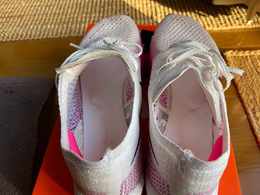 Nike ヴェイパーフライネクスト%3 27cm ホワイト/ピンク