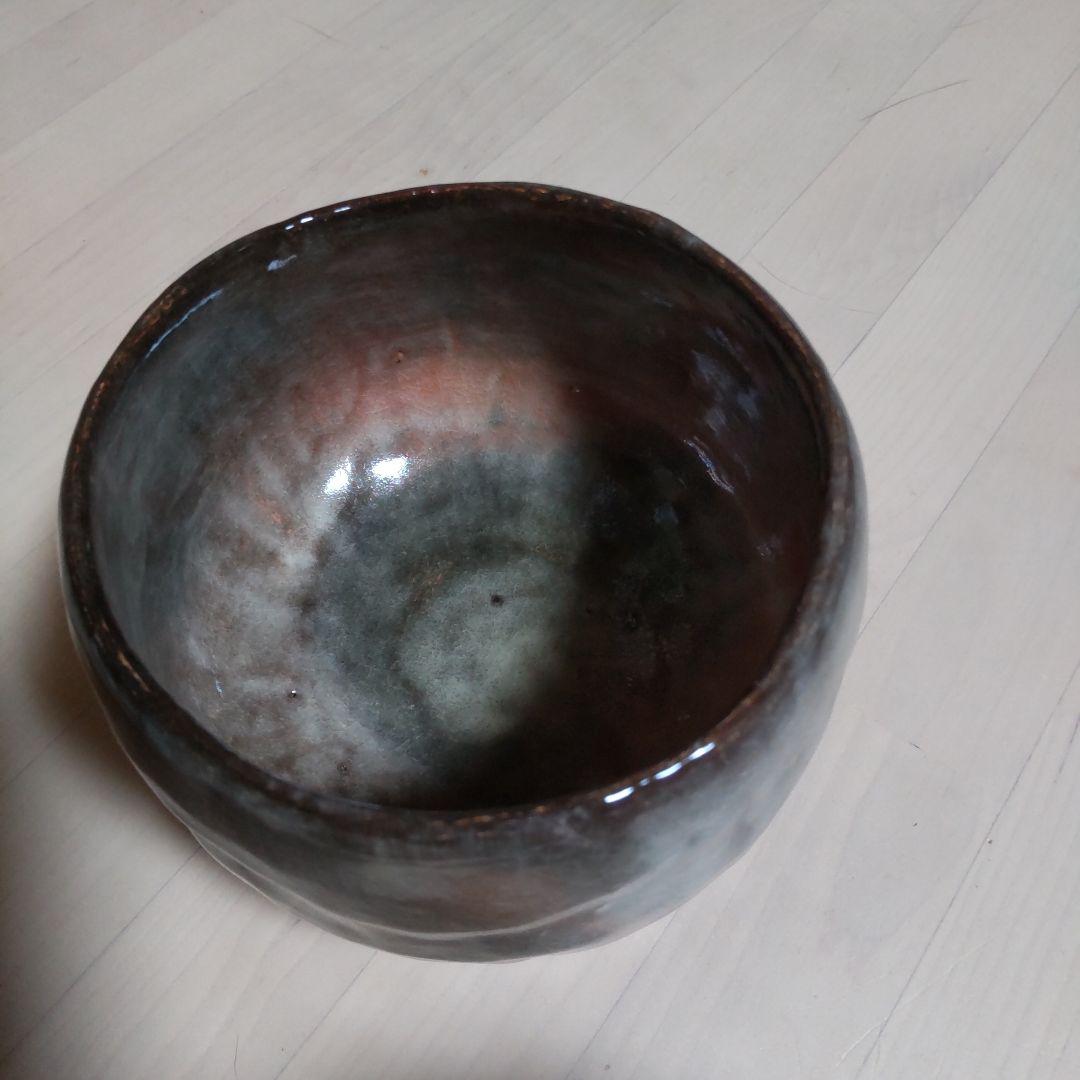 187【茶道具】吉向松月　赤茶碗