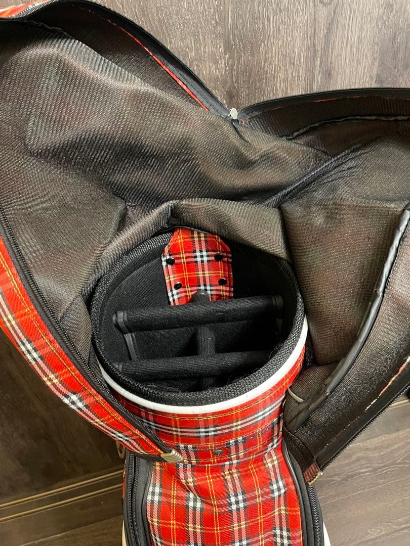 Callaway キャディバッグ 赤 チェック柄
