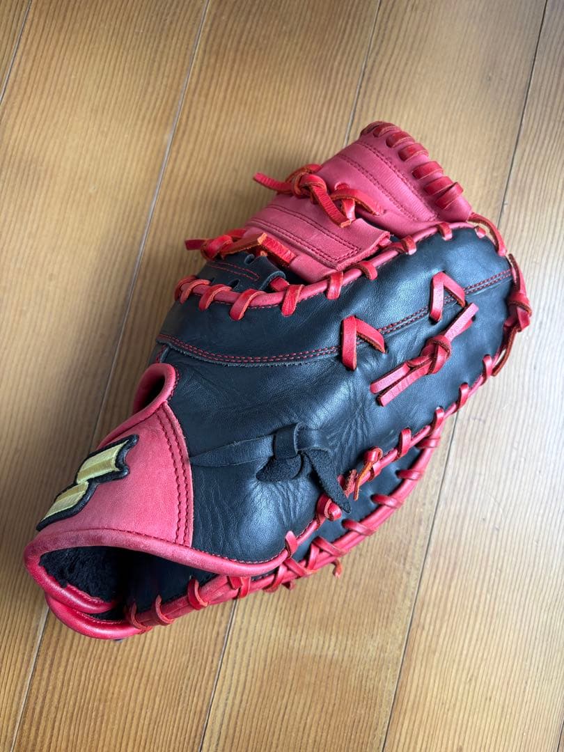 SSK ファーストミット 軟式グローブ 黒/赤