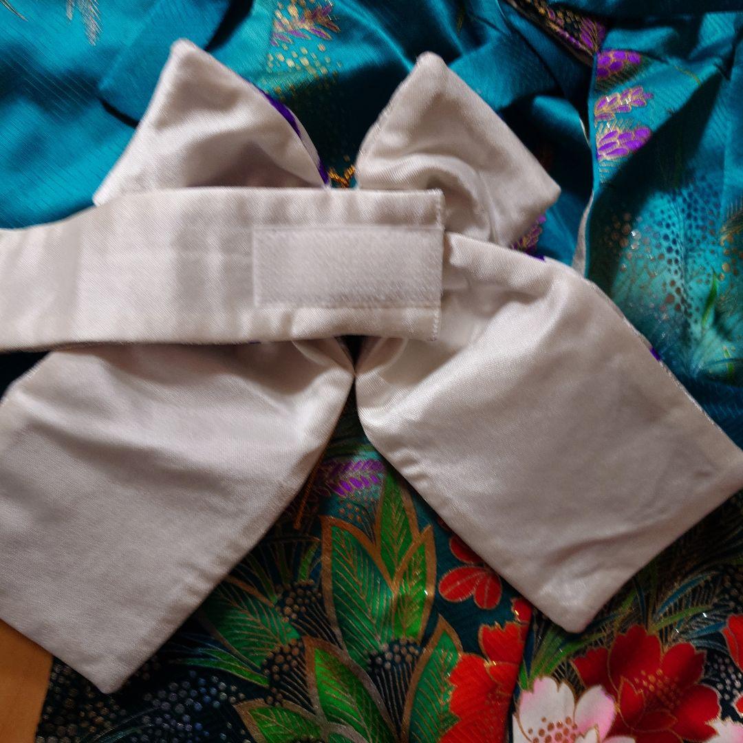 犬用 大振袖 花柄 和服