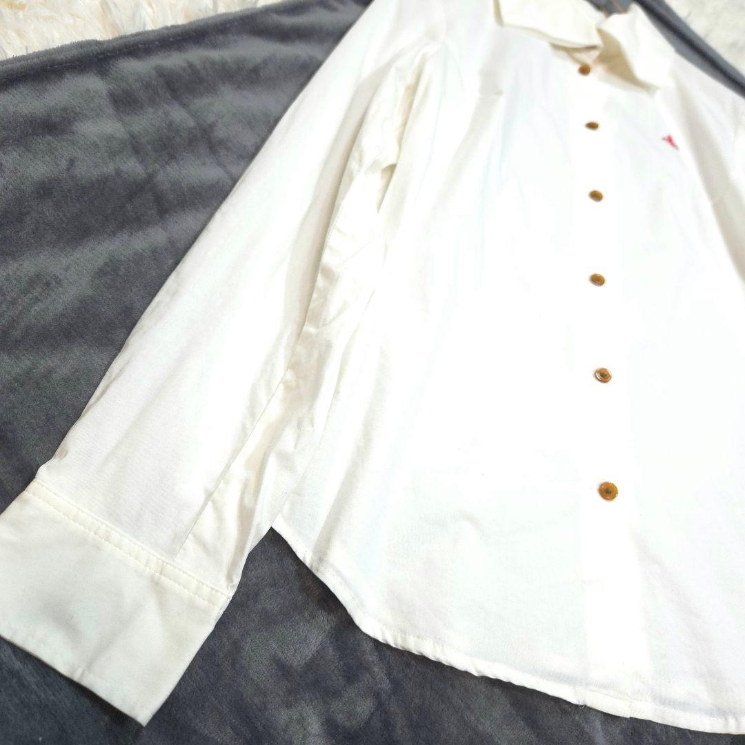 Vivienne Westwood ヴィヴィアン シャツ 長袖 刺繍 白 オーブ