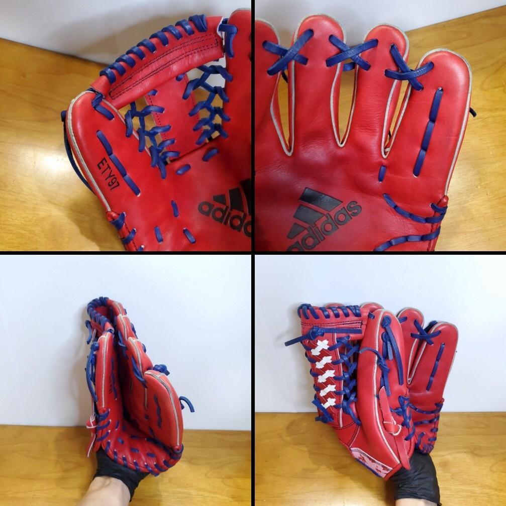 アディダス ADIDAS グラフィックレザー 限定モデル 美品 軟式グローブ