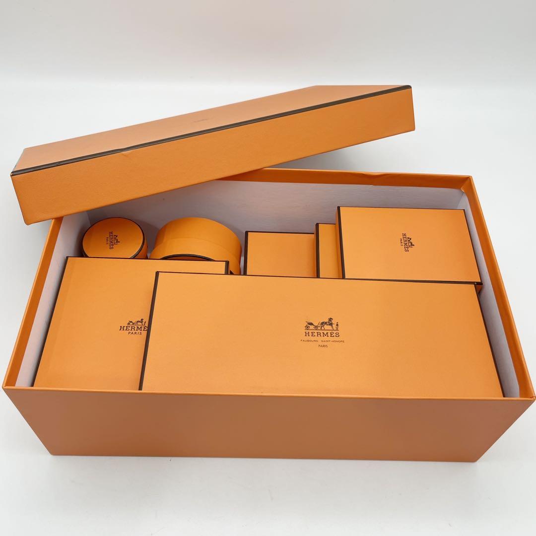 HERMES エルメス　空箱　10点　おまとめ　オレンジ　シューズや小物サイズ