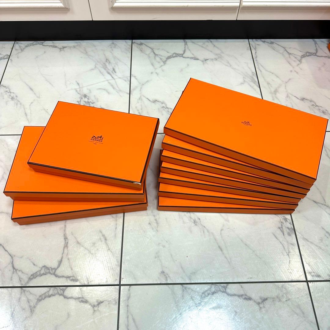 HERMES 　エルメス　オレンジ　空箱　化粧箱　43個セット