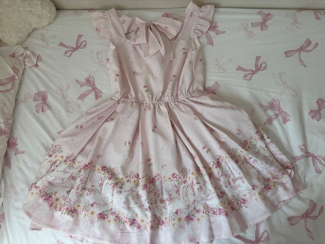 LIZLISA リズリサ バスタイムラビットジャンスカ ピンク