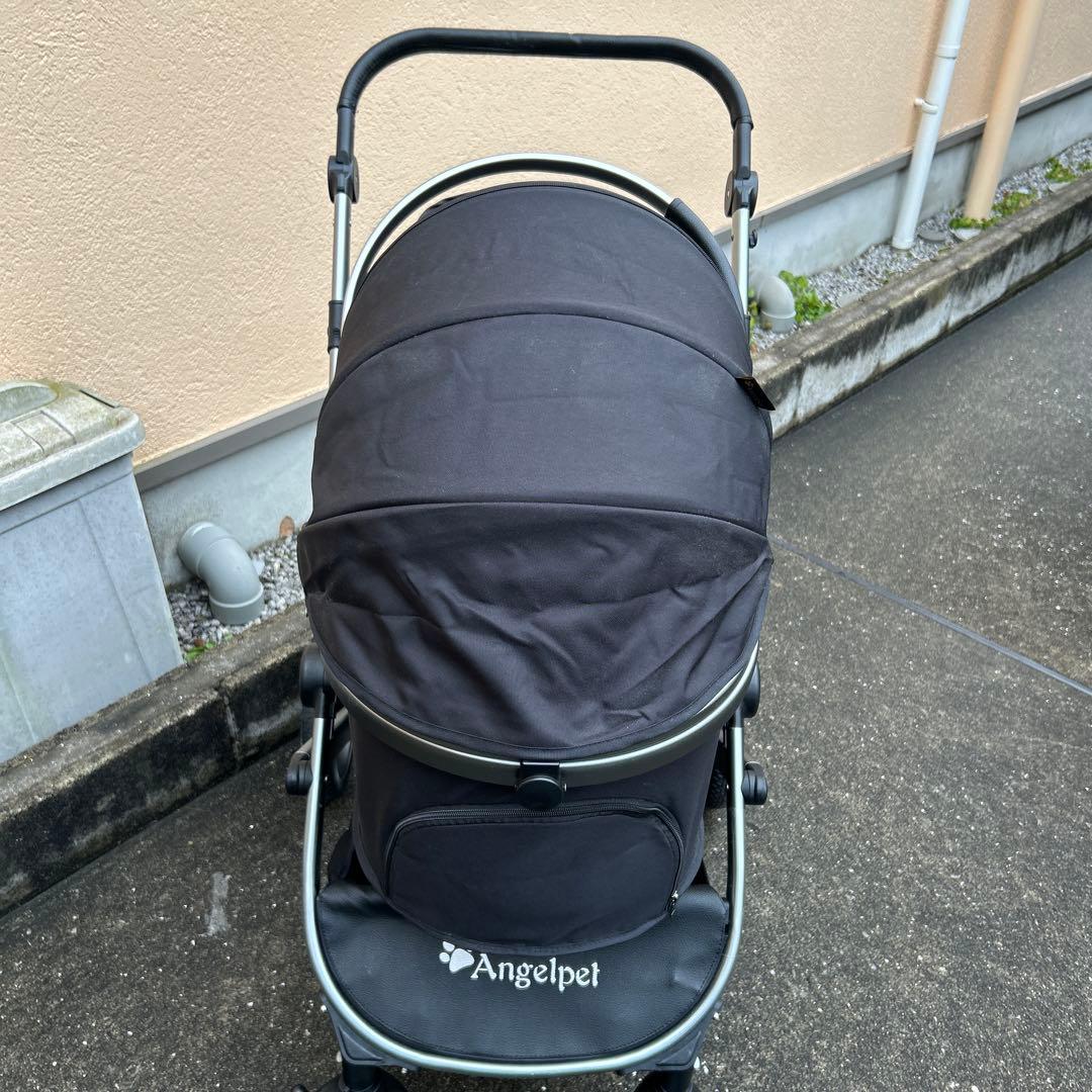 Angelpet ペットカート ブラック 25kg対応