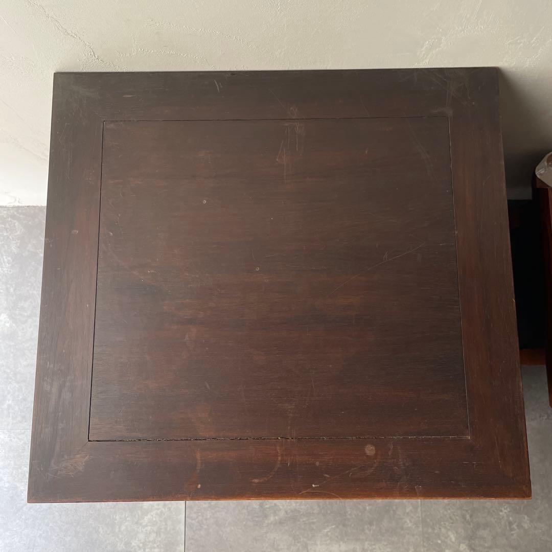 木製　唐木家具　キャビネット　カップボード　ヴィンテージ　李朝　両開き　棚