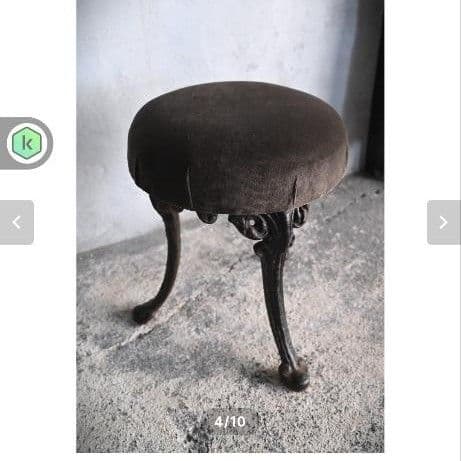 ご相談ください！引き取り限定 アンティークアイアン製装飾スツール