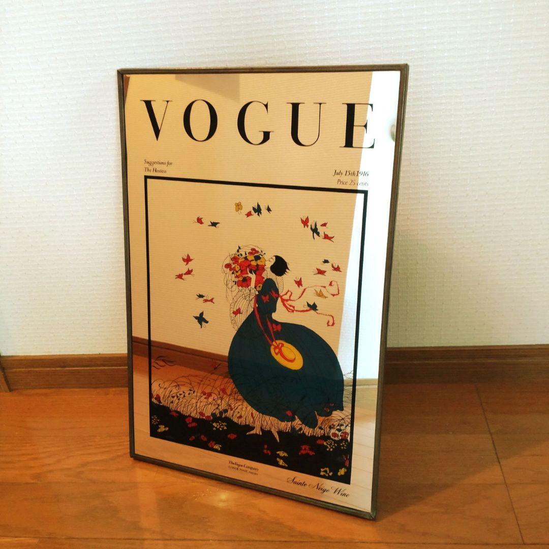 VOGUE アートフレーム 女性と花