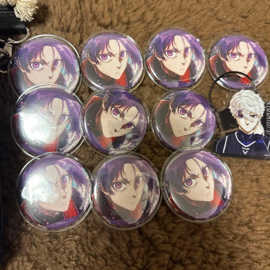 ブルーロック展　バッグ　凪誠士郎 御影玲王 缶バッジ付き