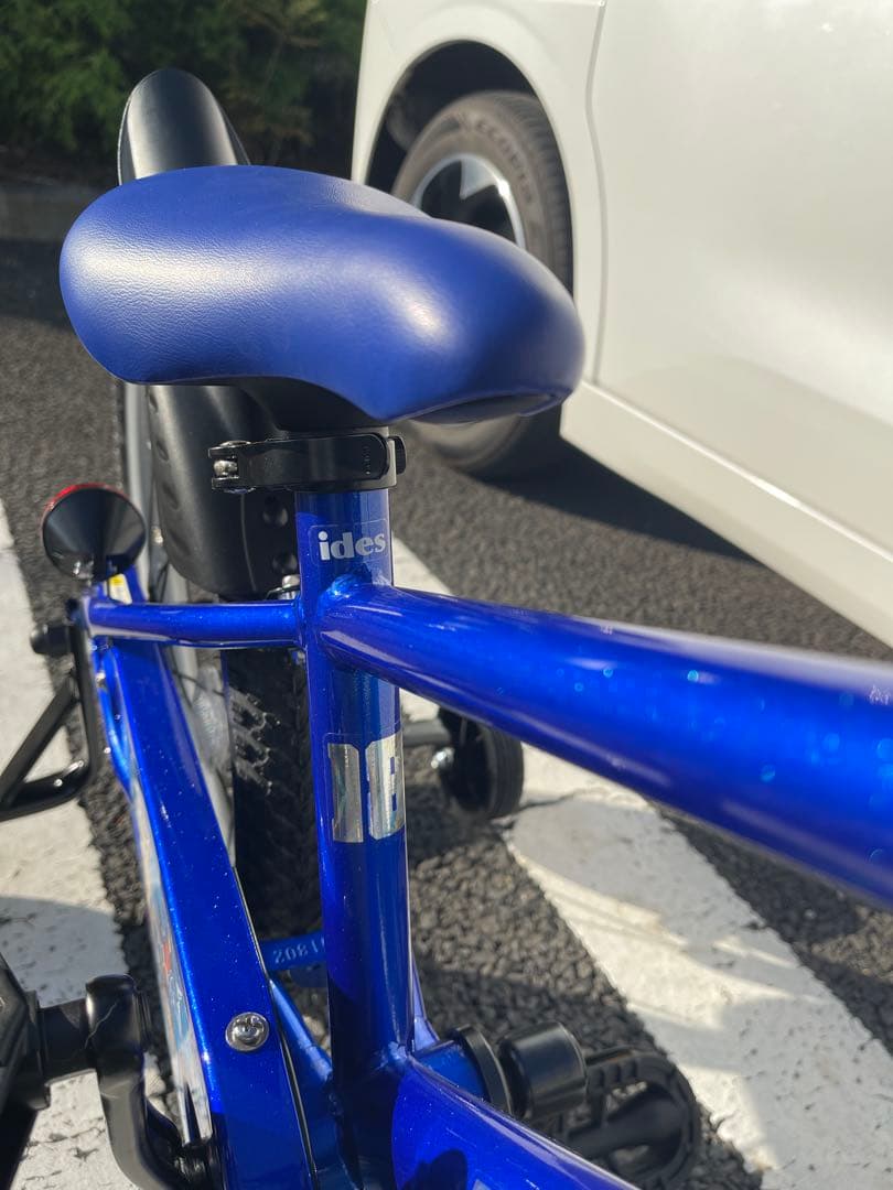 【使用2回！！超美品】室内保管　アイデス　ポケモン自転車18インチ　ブルー