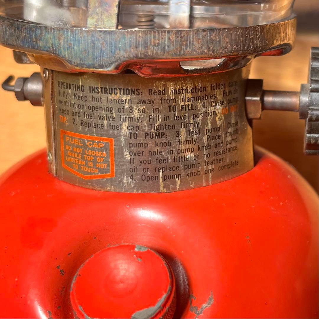 Coleman レッドガソリンランタン 1978年製