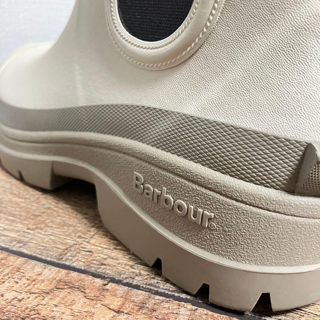 Barbour Nimbus チェルシー サイドゴア レインブーツ ベージュ