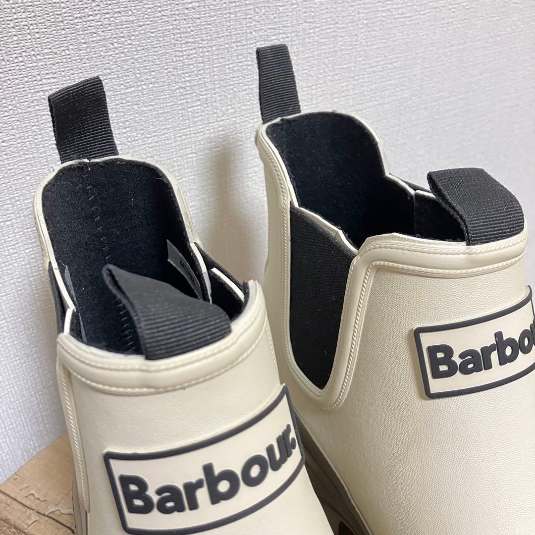Barbour Nimbus チェルシー サイドゴア レインブーツ ベージュ