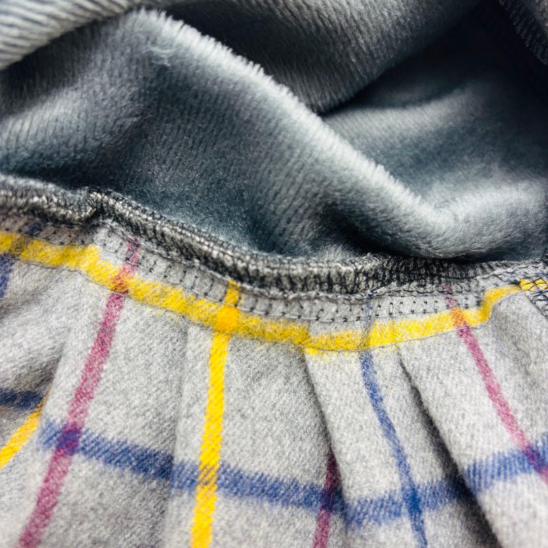 【オーダーページ】　犬服　ボンバーヒートのツーピース　グレーチェック