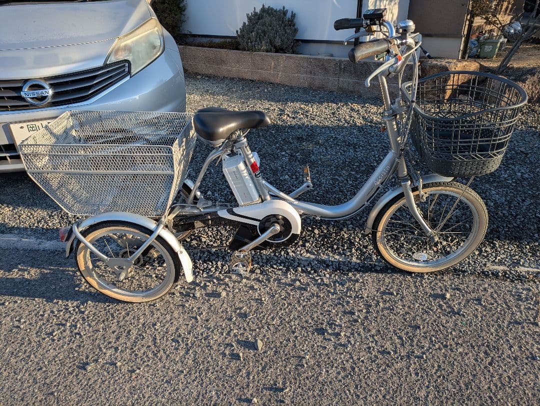 【岡山発】ブリジストン　電動アシスト　三輪　自転車　アシスタワゴン　aw1c38