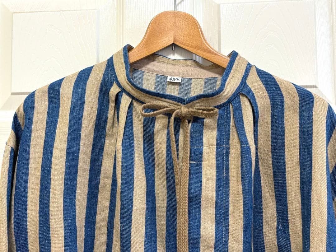 45R インドリネンのミリタリーボレロ　カーディガン　羽織り　完売品