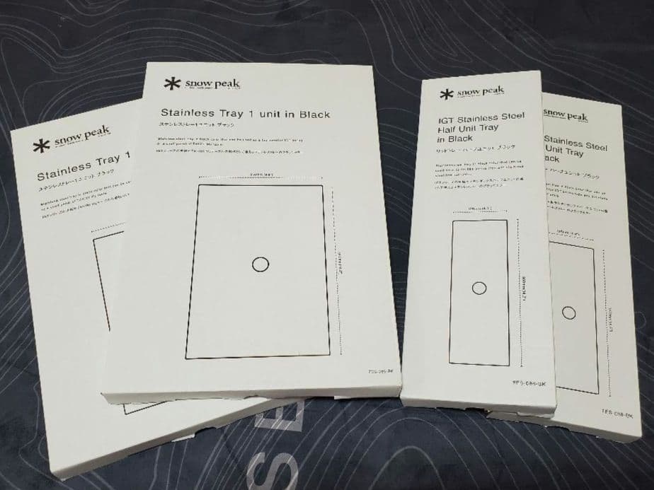 スノーピーク 雪峰祭限定 ステンレストレーブラック 1ユニット&ハーフユニット