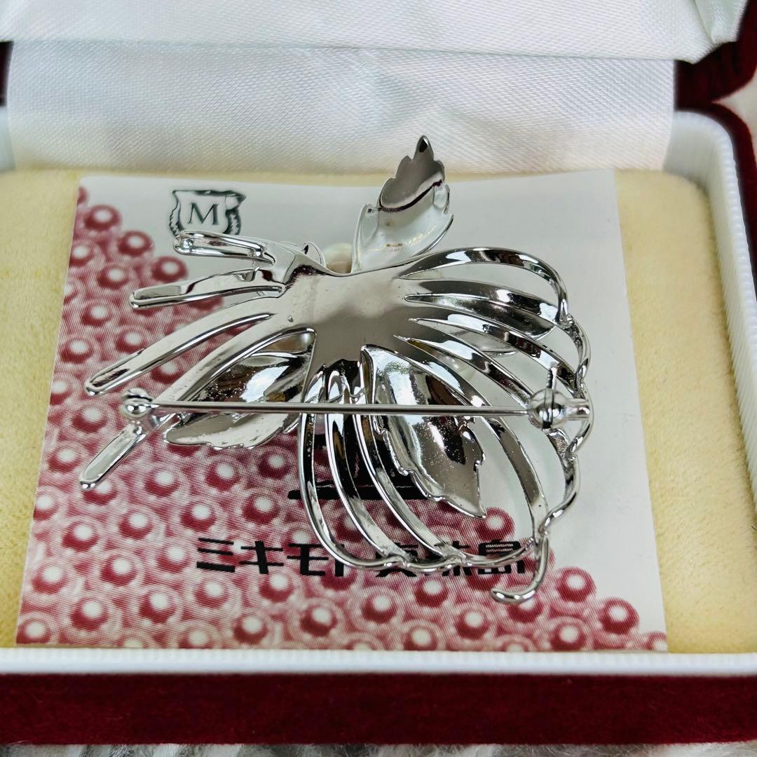 ✨美品✨ ミキモト 真珠 パール ブローチ シルバー フォーマル 7粒