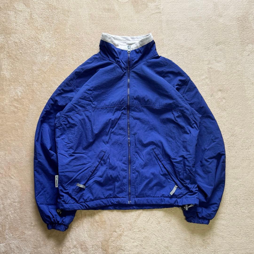 90s 00s Columbia ウォームアップジャケット 裏地フリース テック