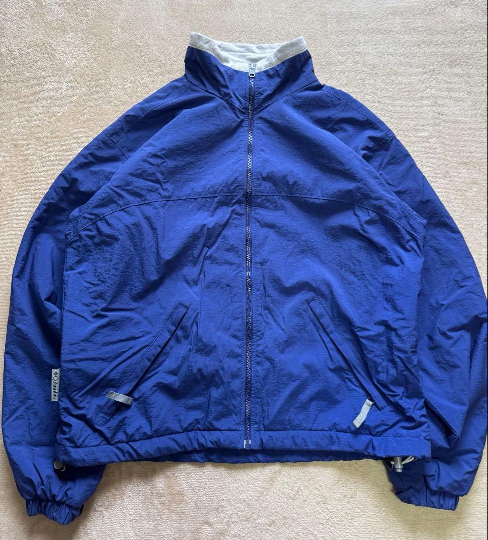 90s 00s Columbia ウォームアップジャケット 裏地フリース テック