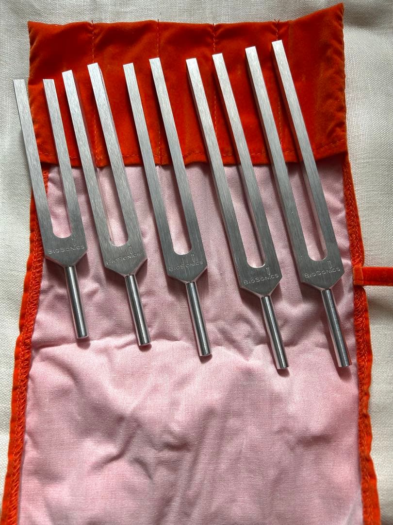 美品☆音叉ヒーリング＊小惑星チューナー＊5本セット＊バイオソニック社