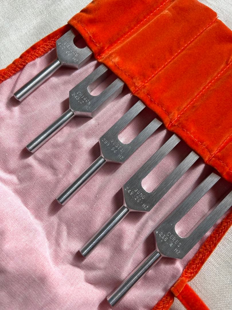 美品☆音叉ヒーリング＊小惑星チューナー＊5本セット＊バイオソニック社