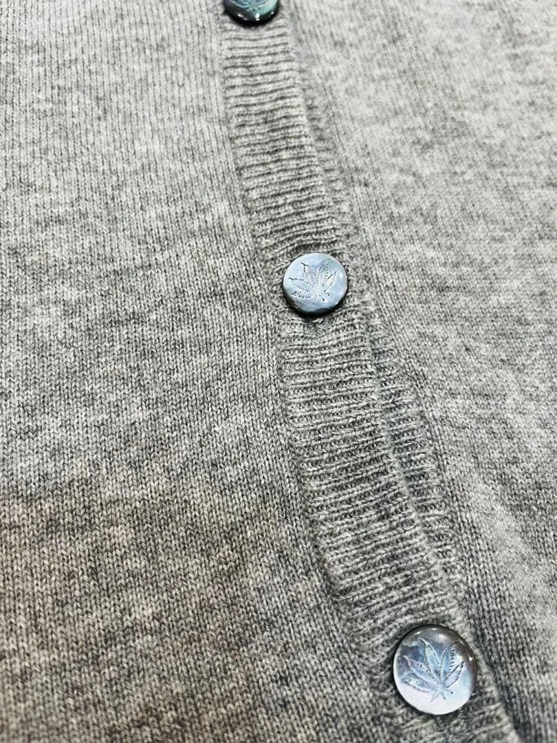 極美品 ルシアンペラフィネ スカル バックデザイン キラキラ カーディガン