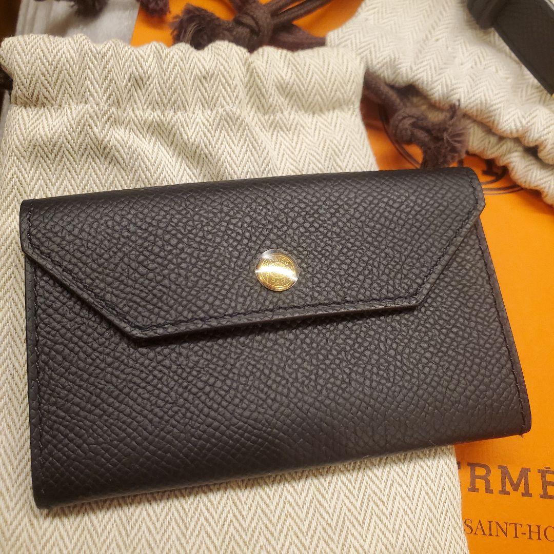 【極美品】HERMES ケリーポケットベルト 18 ノアール ゴールド金具