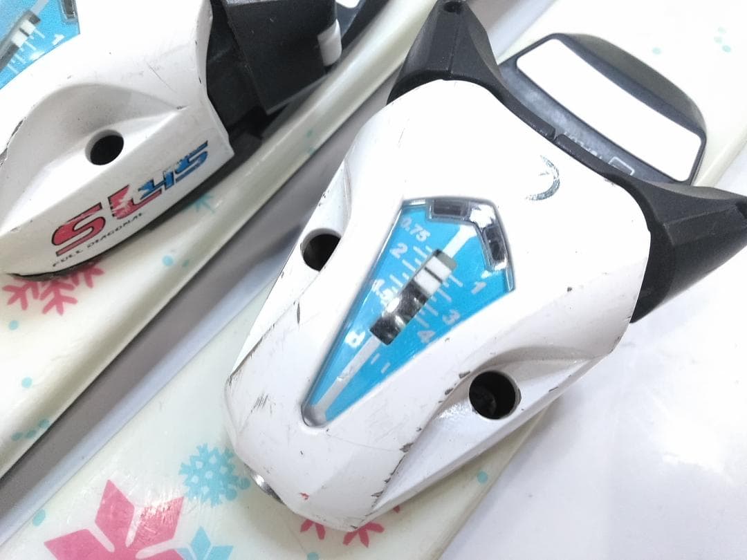 女の子 ジュニアスキー4点セット スワロー 110cm ブーツ カザマ22cm◇