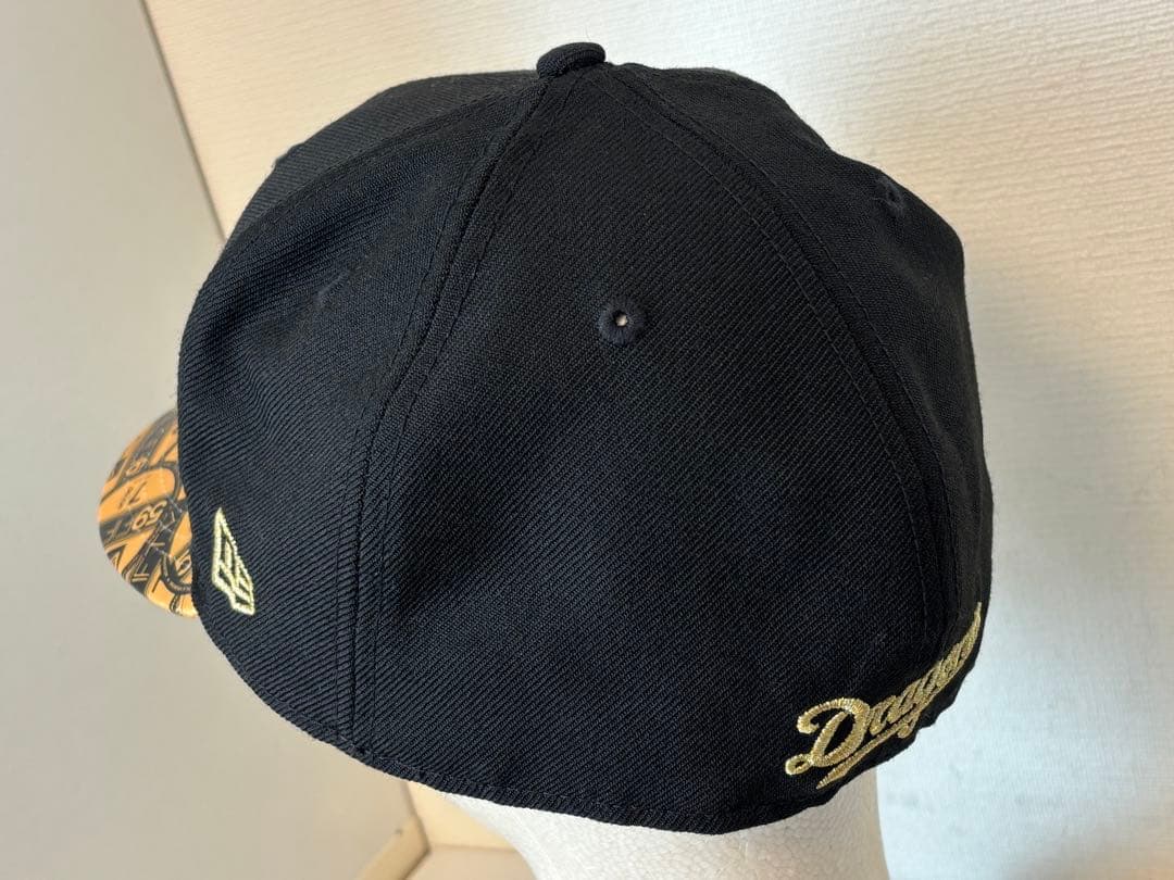 コラボ/中日ドラゴンズ/限定/キャップ/帽子/ニューエラ/ステッカー/ゴールド