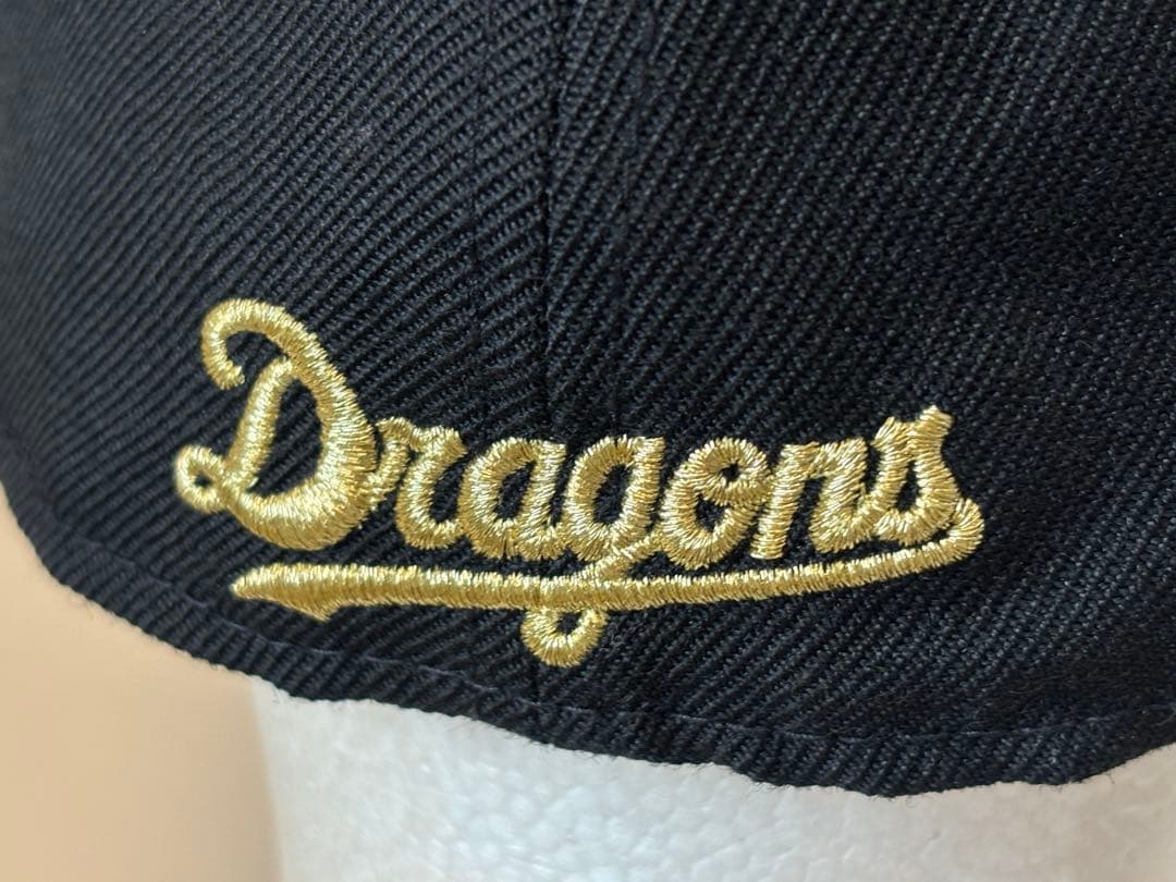 コラボ/中日ドラゴンズ/限定/キャップ/帽子/ニューエラ/ステッカー/ゴールド