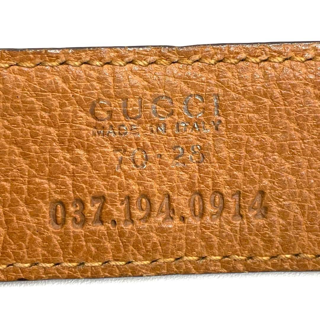 ✨良品✨GUCCI ヴィンテージ レザーベルト キャメル レディース