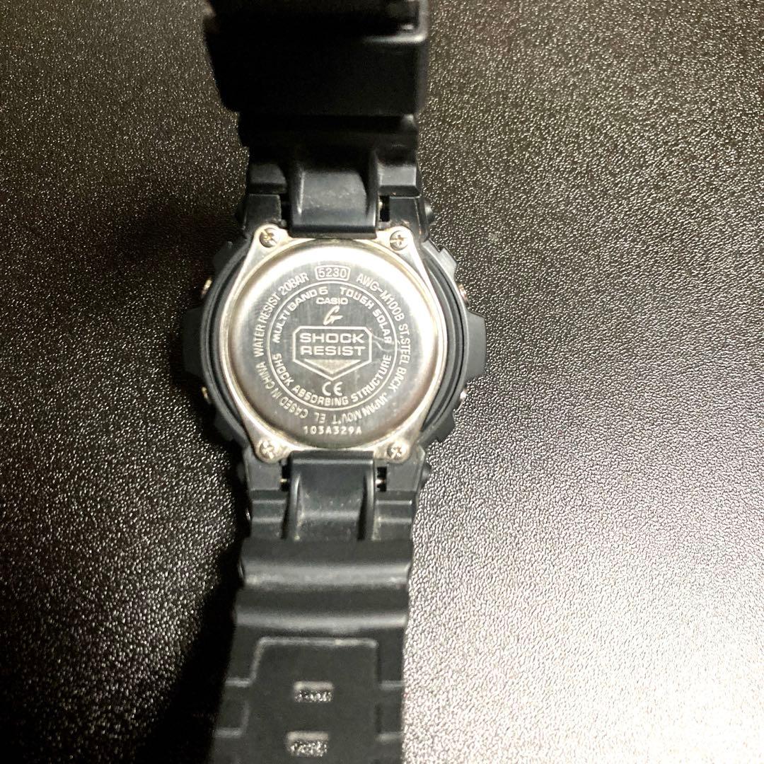 e*a様 CASIO G-SHOCK AWG-M100B-1ACRソーラー電波時