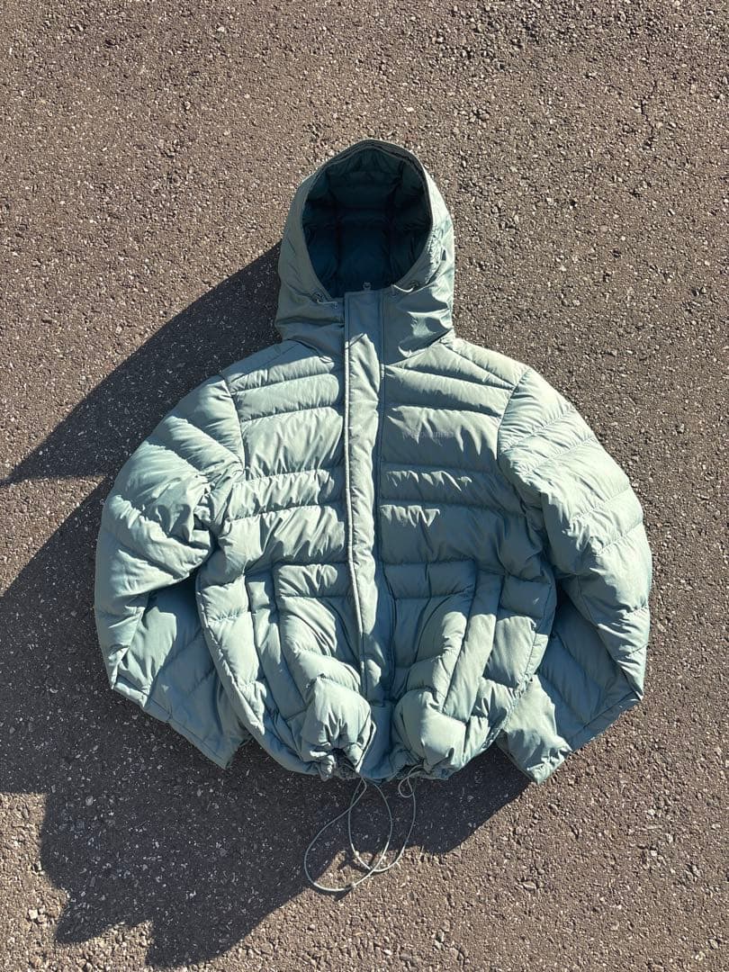 columbia パフダウンジャケット 水色 mont-bell