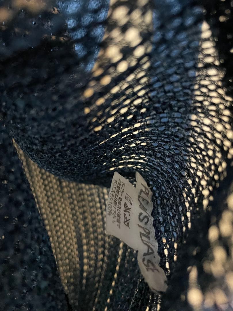 issey miyake プリーツプリーズ　デニム　プリーツカーディガン