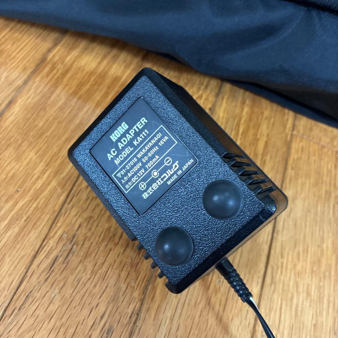 KORG X5D シンセサイザー アダプター、ケース、スタンド付き