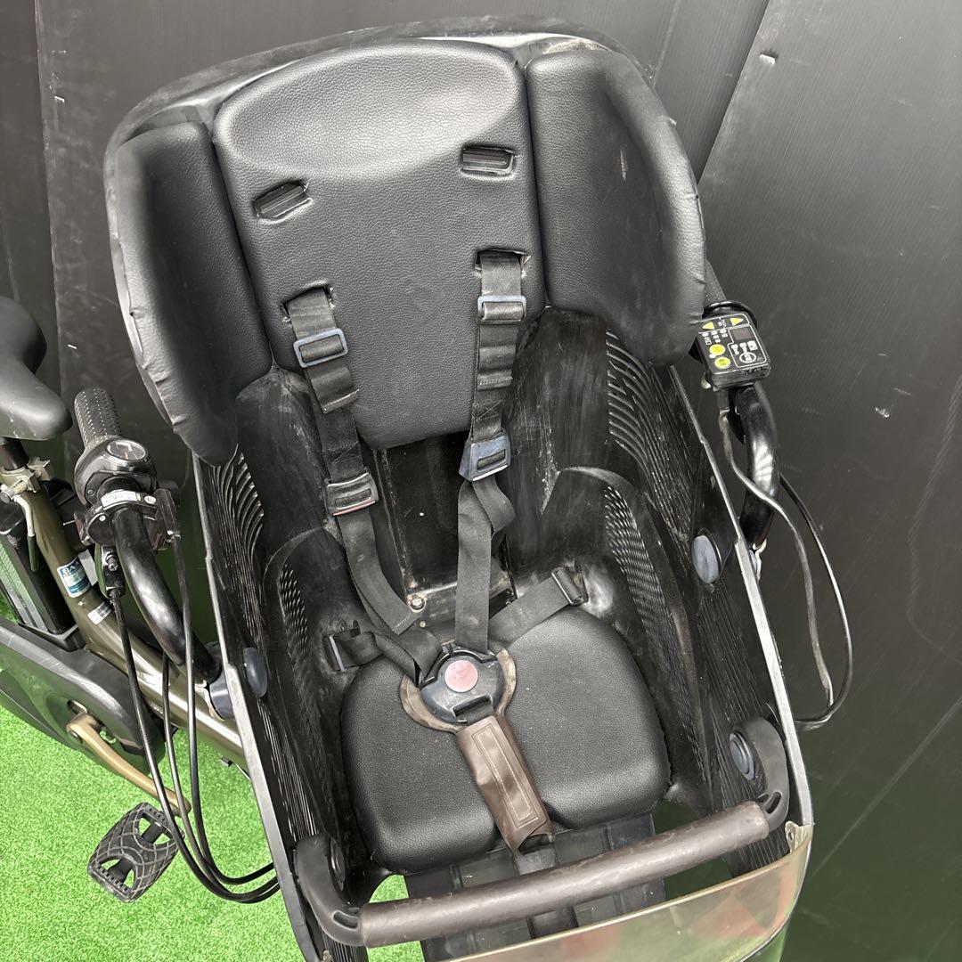 電動自転車 YAMAHA PAS kiss カーキ 3人乗り対応　80