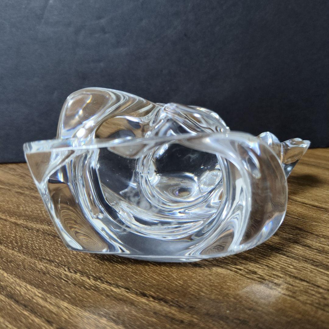 Baccarat バカラ スノボーに乗る サンタクロース フィギュア